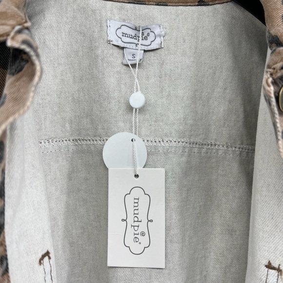 Mud pie Sz Large Leopard Peplum Jacket NWT - Picture 5 of 11